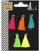Assortiment Pompons Fils coton Bollywood - DIY with Toga