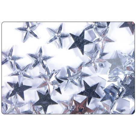 Strass étoiles transparentes 11mm