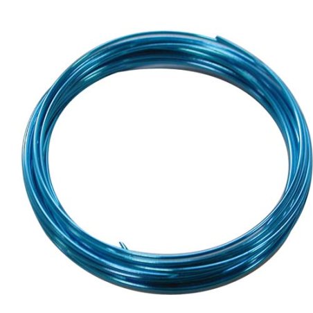 Fil aluminium bleu foncé - 1,5mm