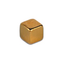 Aimant néodyme cube or 5mm x10