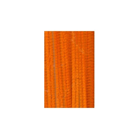 Chenilles orange 8mm x10