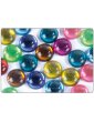 Strass lisses cercles multicolores 18mm