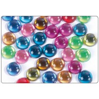 Strass lisses cercles multicolores 12mm