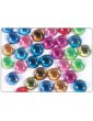 Strass lisses cercles multicolores 12mm