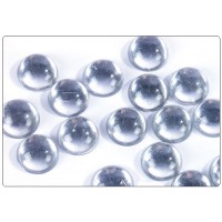 Strass lisses cercles transparents 16mm