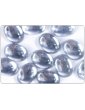 Strass lisses ovales transparents 18mm