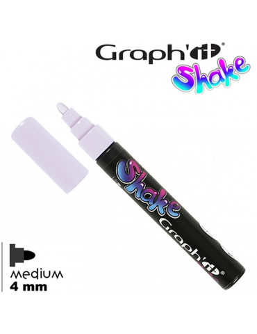 Graph'it shake - Marqueur à l'eau pointe 4mm - Blanc