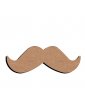 Gomille - Support bois Moustache 10cm