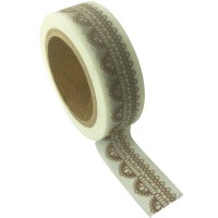 Masking tape - blanc Dentelle 15mm