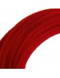 Cure-pipe -  Fil chenille Rouge 8mm - rouleau 5m 
