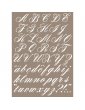 Pochoir Alphabet Calligraphie 29,7x42 cm - Artemio