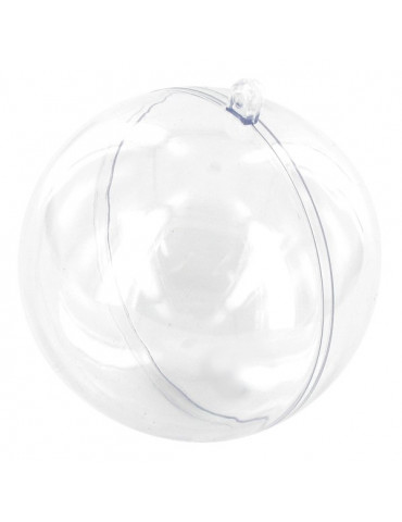 Boule plastique cristal 100 mm