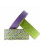 Masking tape - Assortiment Fleurs Pois Uni Violet et vert - Toga 