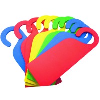 Plaque de poignée de porte en mousse EVA - Lot de 10 couleurs assorties
