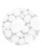 Pompons blanc tailles assorties x72