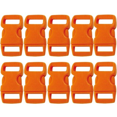 Fermoir clip orange 10mm x10