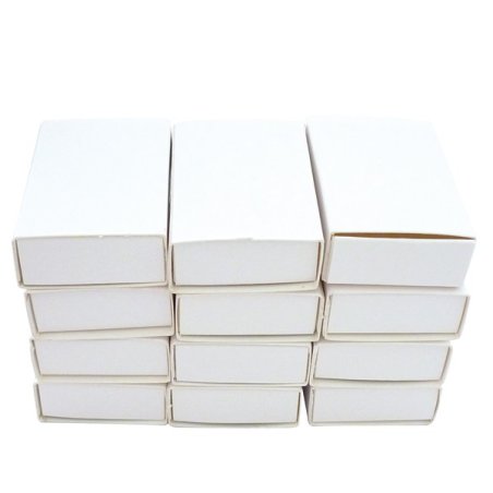 Boites allumettes blanches 5,3x3,6x1,5 cm - 12 pièces