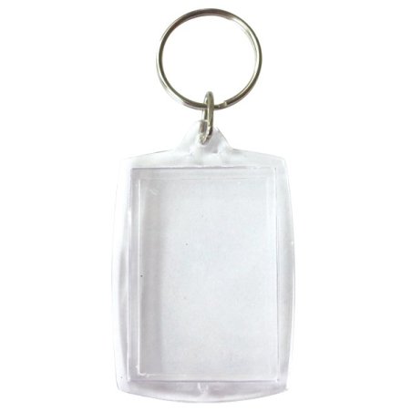 Porte-clés plastique rectangle x6
