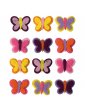 Formes feutre Papillons x12 - 2,5x2cm