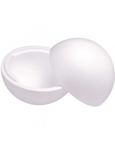 Boule polystyrene 20cm - Demi sphères 