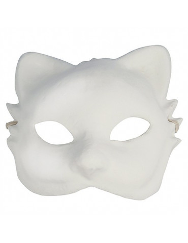 Masque Chat enfant - Finition plâtre
