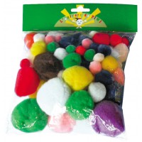 Pompons tailles assorties x 300