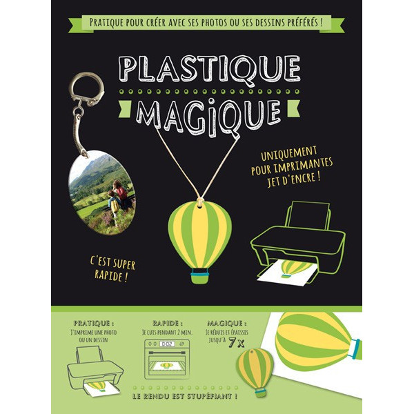 Kit plastique magique or A4 (x4)