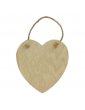 Plaque coeur bois à décorer 14cm