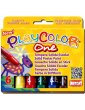 Playcolor One - Boite 6 sticks de Gouache solide - Instant