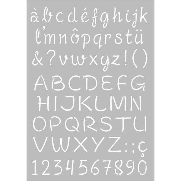 Noel Alphabet Pochoir L/Letters 5cm Lettres & Numéros Peinture & Personnaliser Festive Projets 