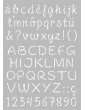 Pochoir Alphabet - Majuscules / Minuscules - 21x29,7cm - Artemio