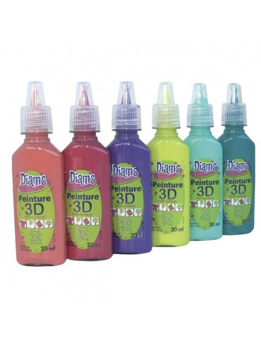 DIAM'S 3D mini - Total Pop - Couleurs acidulées 6x20ml