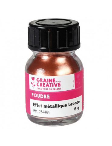 Poudre effet métallique Bronze 8g - Graine Créative
