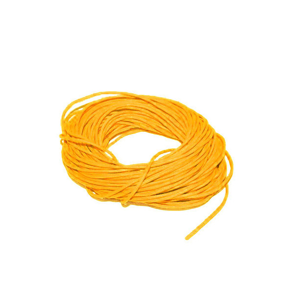 Cordon en coton jaune 1mm x5m