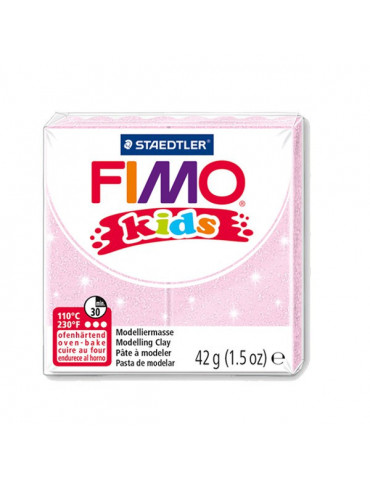 Fimo Kids rose pâle perlé n°206