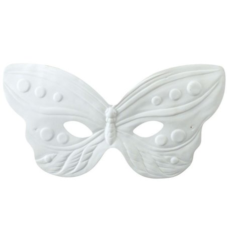 Masque loup - Papillon relief - 22cm