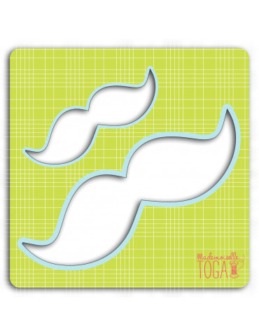 Pochoir tissu - Moustaches - Mademoiselle Toga