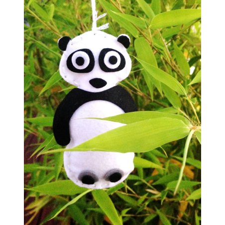 Kit DIY feutrine enfant Booly - Panda à coudre - 3 pcs