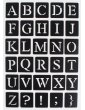 Pochoir alphabet Majuscule adhésif - 14x20cm