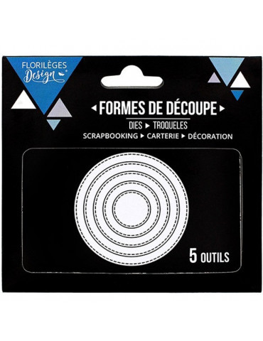 Dies Florilèges Design - Cercles basiques x5