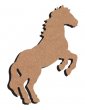 Support bois - Cheval cabré 15cm