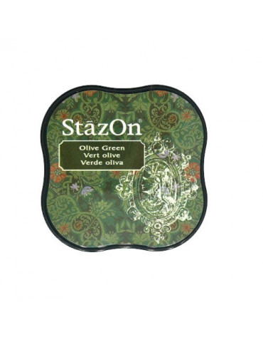 Encre StazOn Midi Vert Olive - Tsukineko