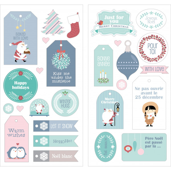 Puffies XL My Little Xmas - 2 planches stickers - Artemio