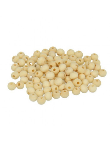 Perles bois rondes 5,5mm - 260 pcs