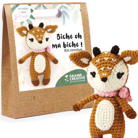 Kit crochet - Biche oh ma Biche ! - 17cm