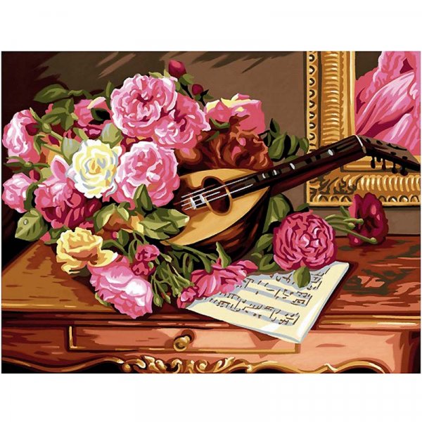 Peinture au numéro Bouquet musical - 30x40cm