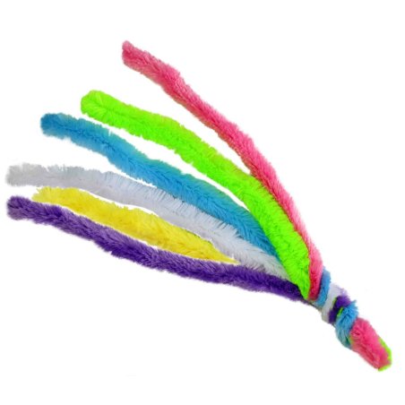Assortiment 6 Fils cure pipe Chenille 20mm Pastel