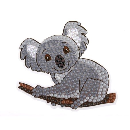 Kit Sticker broderie diamant Koala 9cm - Crystal Art