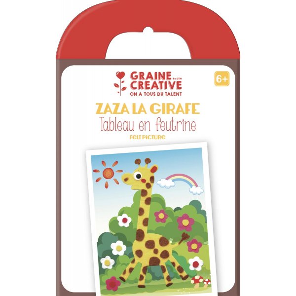 Kit tableau en feutrine " Zaza La Girafe" - Graine Créative - 6 ans+