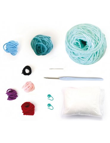 Kit crochet - Minigurumi Taro le Dino - 10cm - Graine Créative